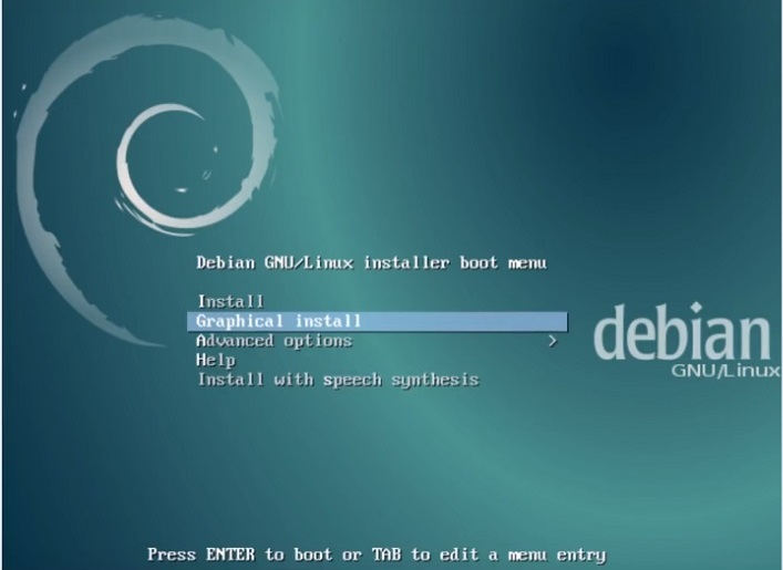 Debian 9 Installation Guide_Choose Graphical Install