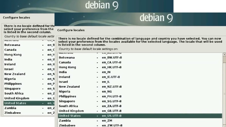 Debian 9 Installation Guide_Choose locale & key-map
