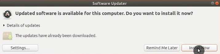 Ubuntu's Software Updater
