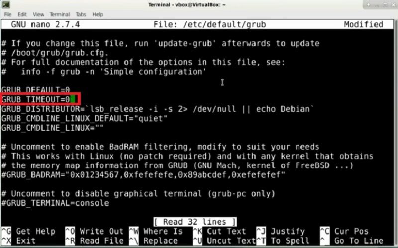 After installing Debian 9: Disable GRUB