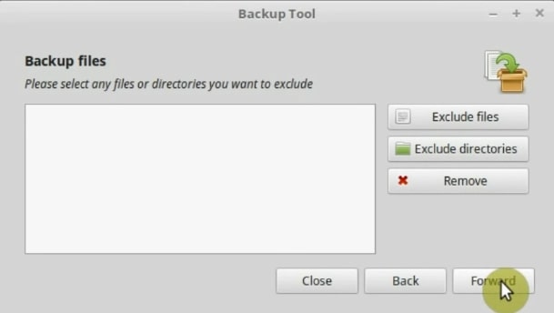 If you want you can exclude files and directories
