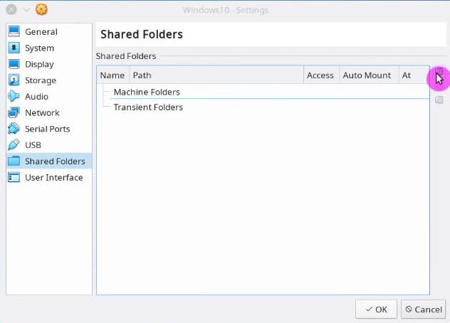 Add a shared folder to VirtualBox