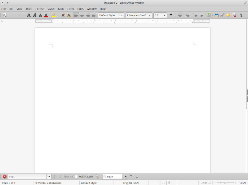 LibreOffice in elementary OS