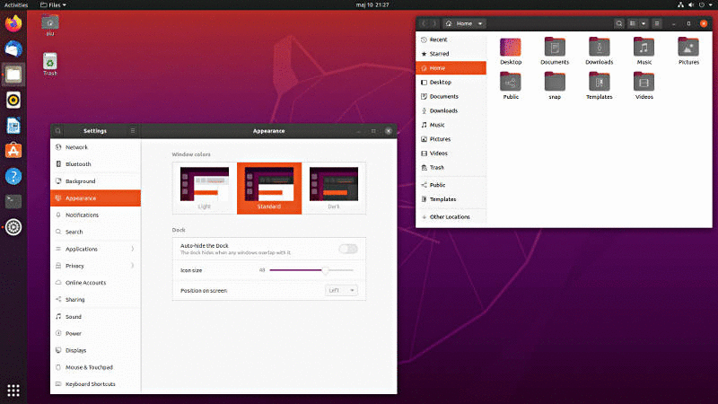 Light theme in Pop!_OS vs Ubuntu