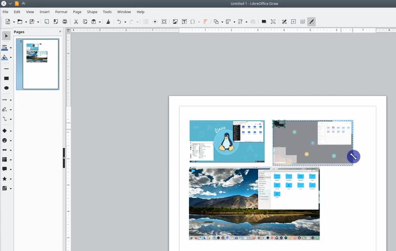 Using LibreOffice Draw app on Linux to convert images to PDF