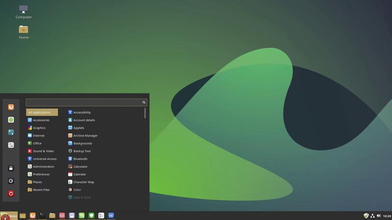 Linux Mint desktop