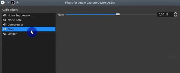 OBS Gain Audio Capture Filter