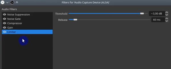 OBS Limiter Audio Capture Filter
