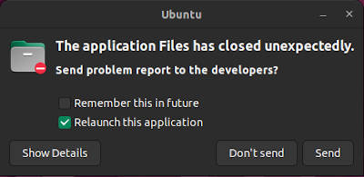 Files crashes in Ubuntu 22.04