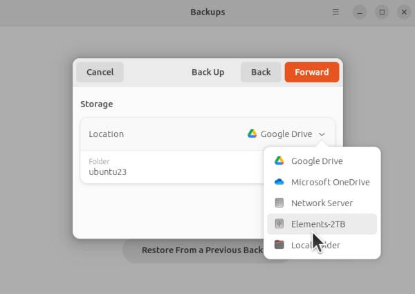 Ubuntu 23.04 BackUp