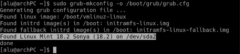 Update grub with os prober to recognize other Linux systems