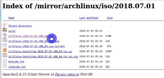 download arch linux iso