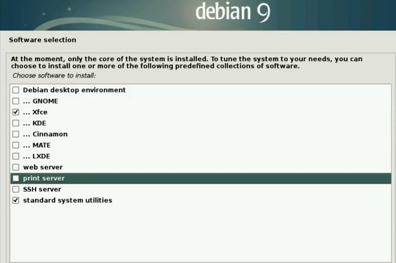 Debian 9 Installation Guide_desktop environment