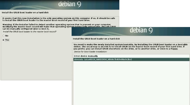 Debian 9 Installation Guide_Grub boot loader