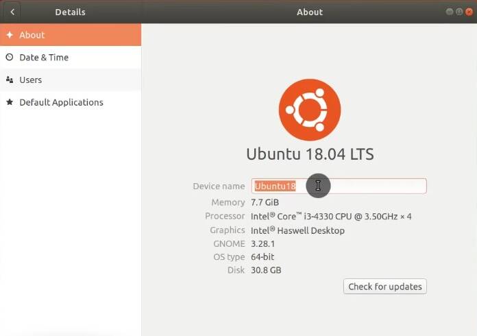 Changing the name of your computer in Ubuntu