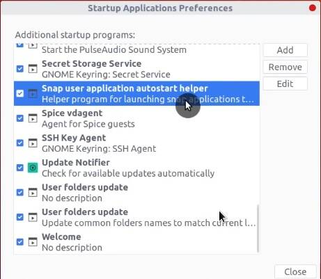 Extended list of startup applications in Ubuntu