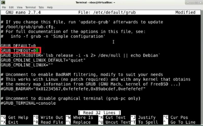 Debian как установить grub