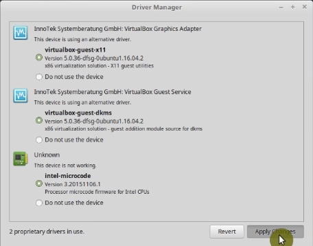 how to update cpu drivers on linux mint