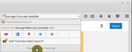 Changing the search engine for Firefox