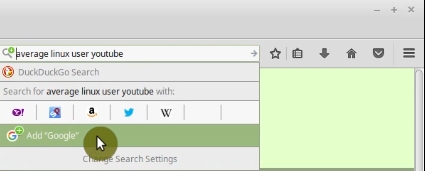 Adding Google Search Engine to Firefox on Linux Mint