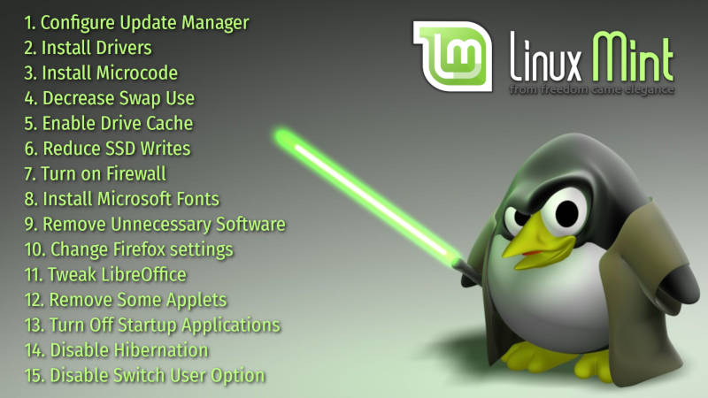 15 things to do after installing Linux Mint