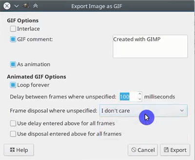 Gimp tutorial: make an animated Gif