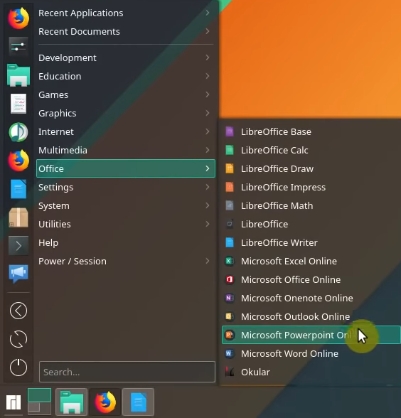 Manjaro has some Microsoft Office online viewers