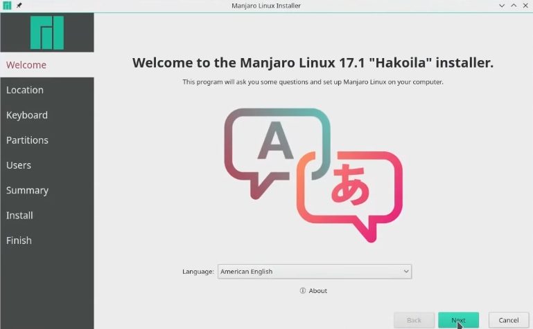 Manjaro has a nice installer