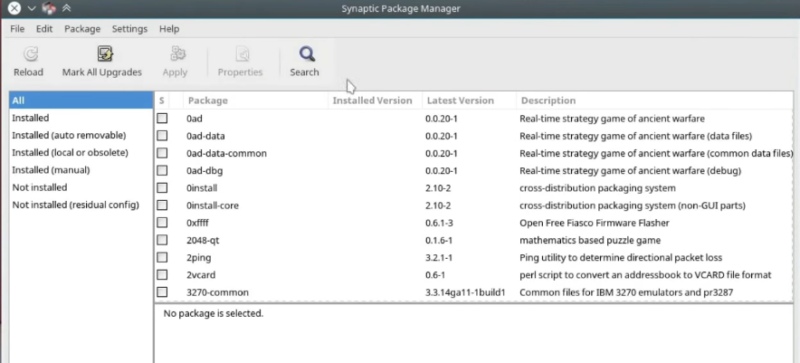 Synaptic package manager it is good for install packages