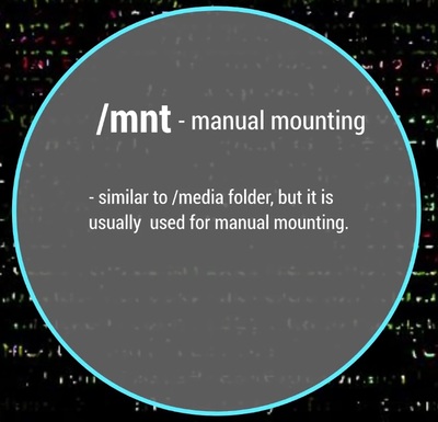 /mnt for manual mounting