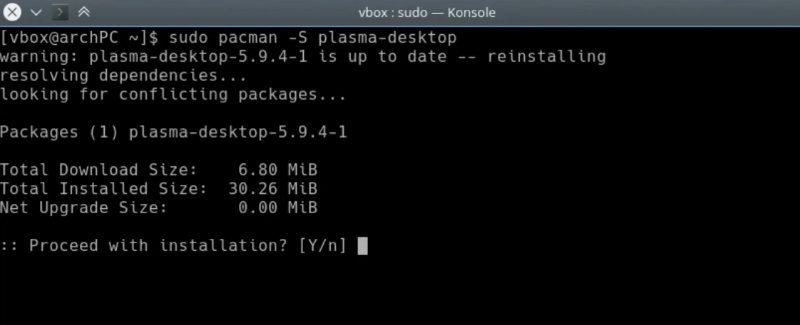 3.-Plasma-desktopパッケージを使用したPlasmaのインストール