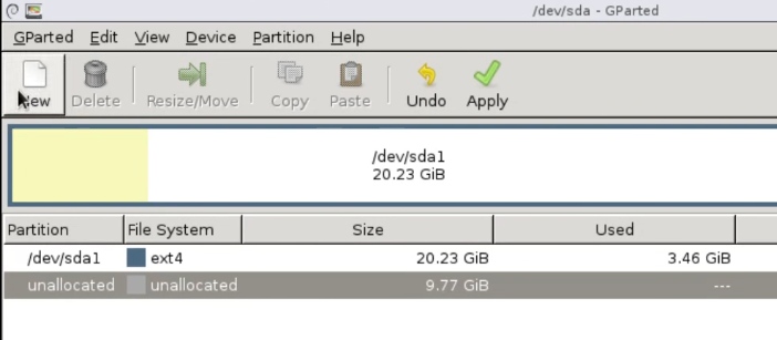 New partition option