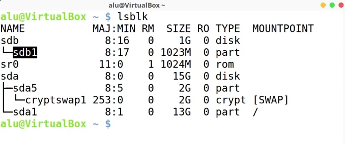 Checking the partitions