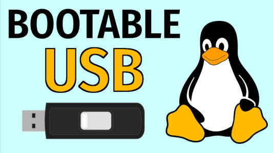a bootable USB drive on any Linux Average Linux