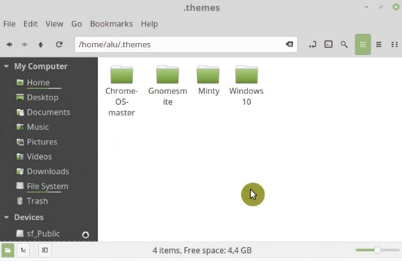 Install Gnomesmite theme