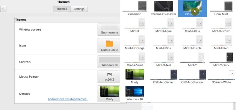 Linux Mint Themes and Icons beyond the default