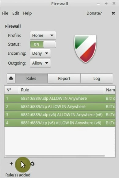 Removing a firewall rule