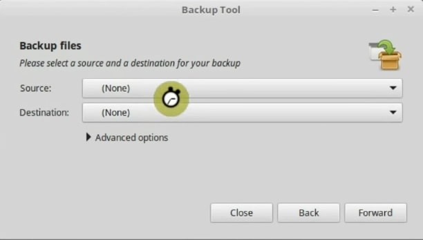 Backup files