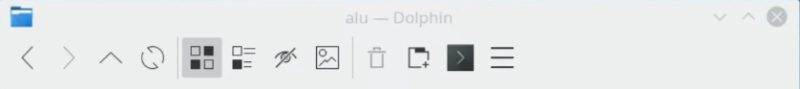All the icons have been configured to have the same style in Dolphin file manager
