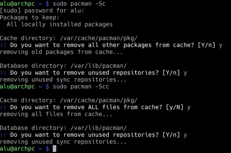 can i delete package cache