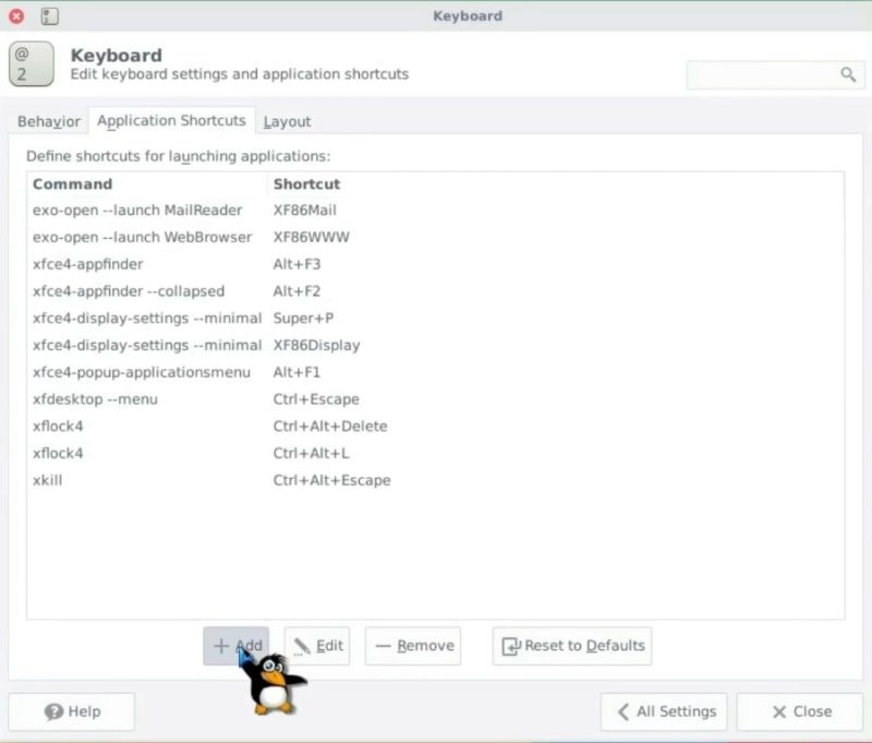 Add a shortcut to run the XFCE drop-down terminal