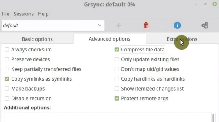 grsync need cleaningn