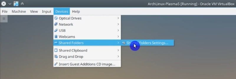 How to enable a Virtualbox shared folder for Linux guest systems