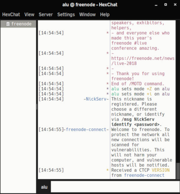 HexChat in Solus 4