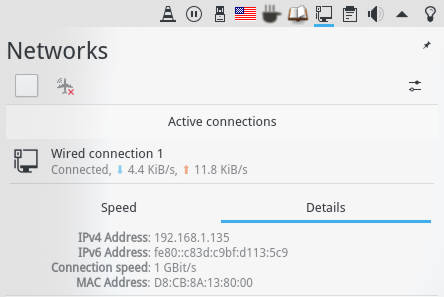 Plasma5 NetworkSettings IP address