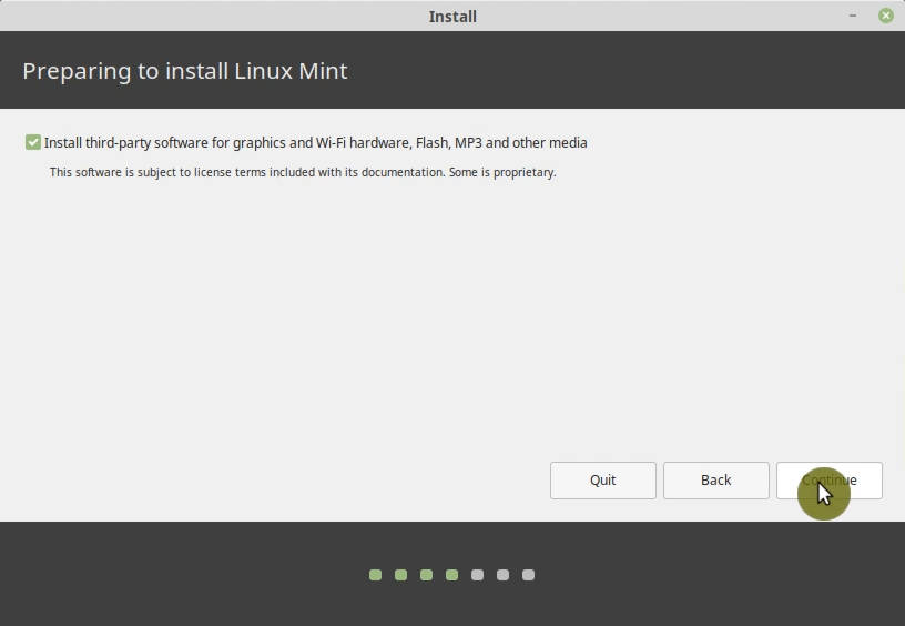 Include the third party software in Linux Mint installation