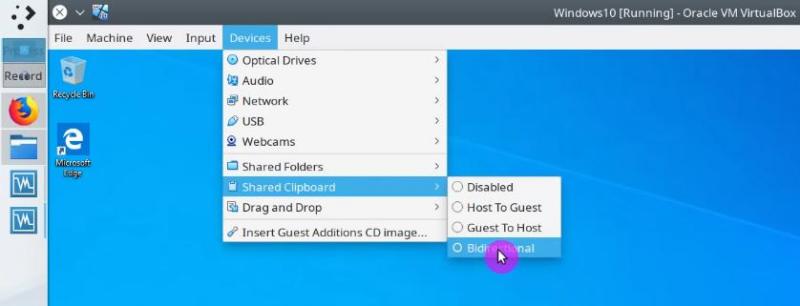 virtualbox bidirectional clipboard mac os