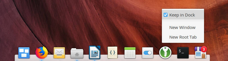 Pin an app in elementary OS Dock