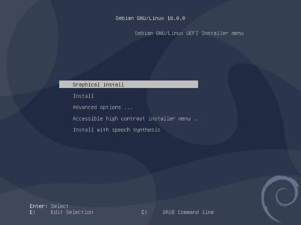 Debian graphical install что это