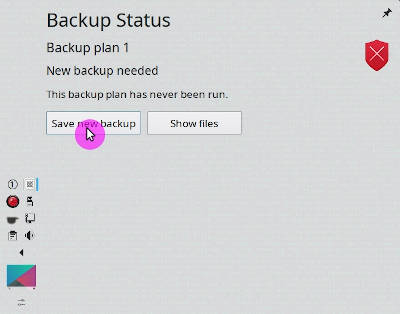 Start Kup Backup from the system tray